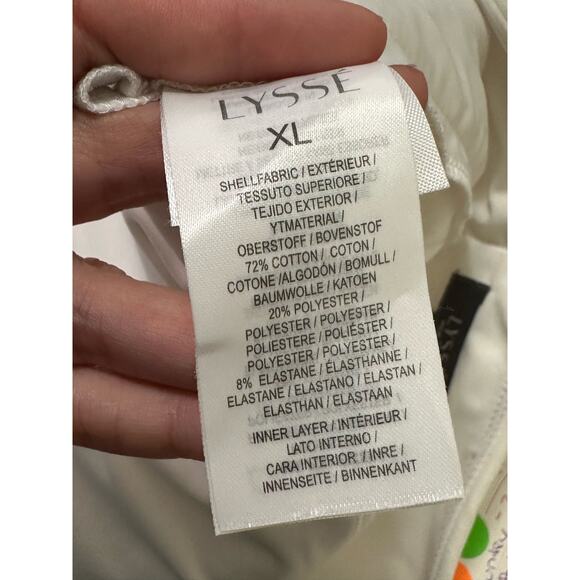 Lysse cream straight legs pull on pants size XL - Picture 5 of 9